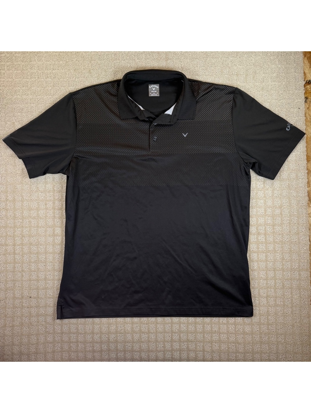 Callaway black short sleeve polo shirt xl